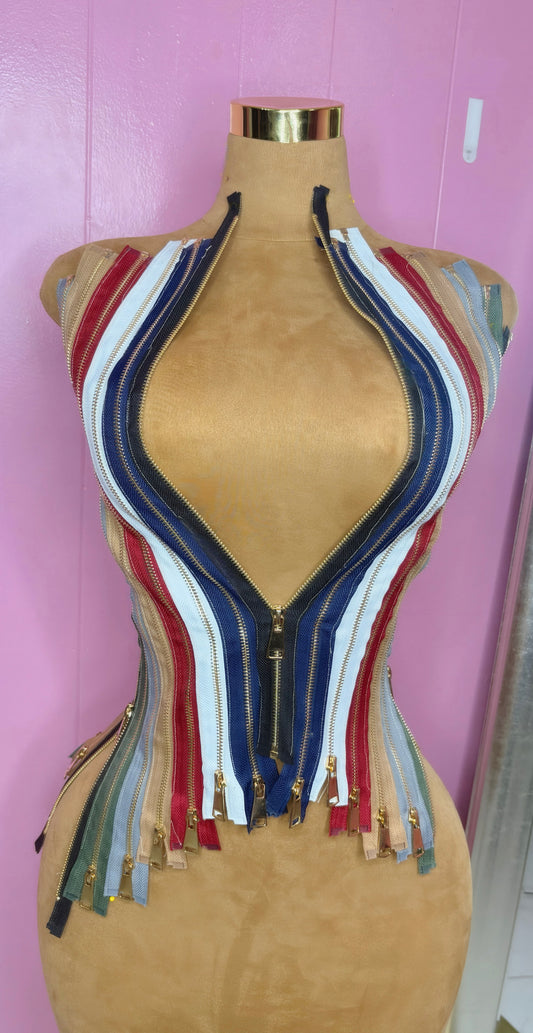 “Zipper Corset” Top