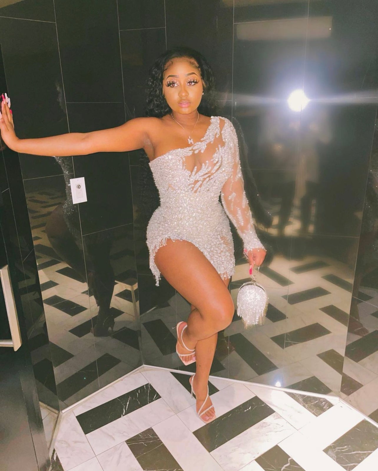 Diamond Short One Sleeve Dress – Miracle Customz